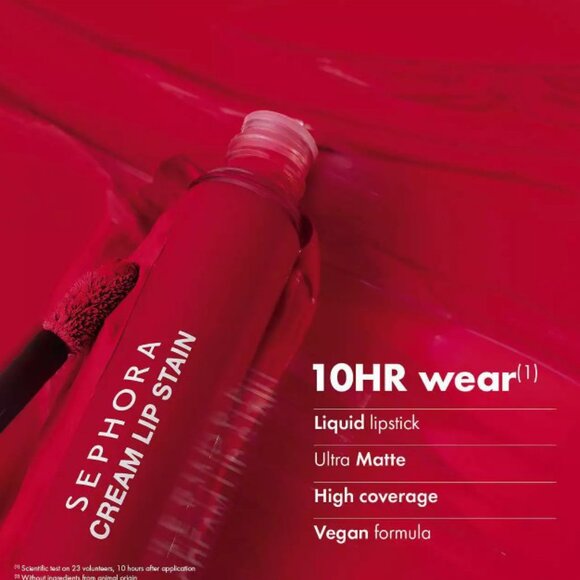 SEPHORA COLLECTION Cream Lip Stain 10HR Liquid Lipstick - 2.5ml - Picture 11 of 13